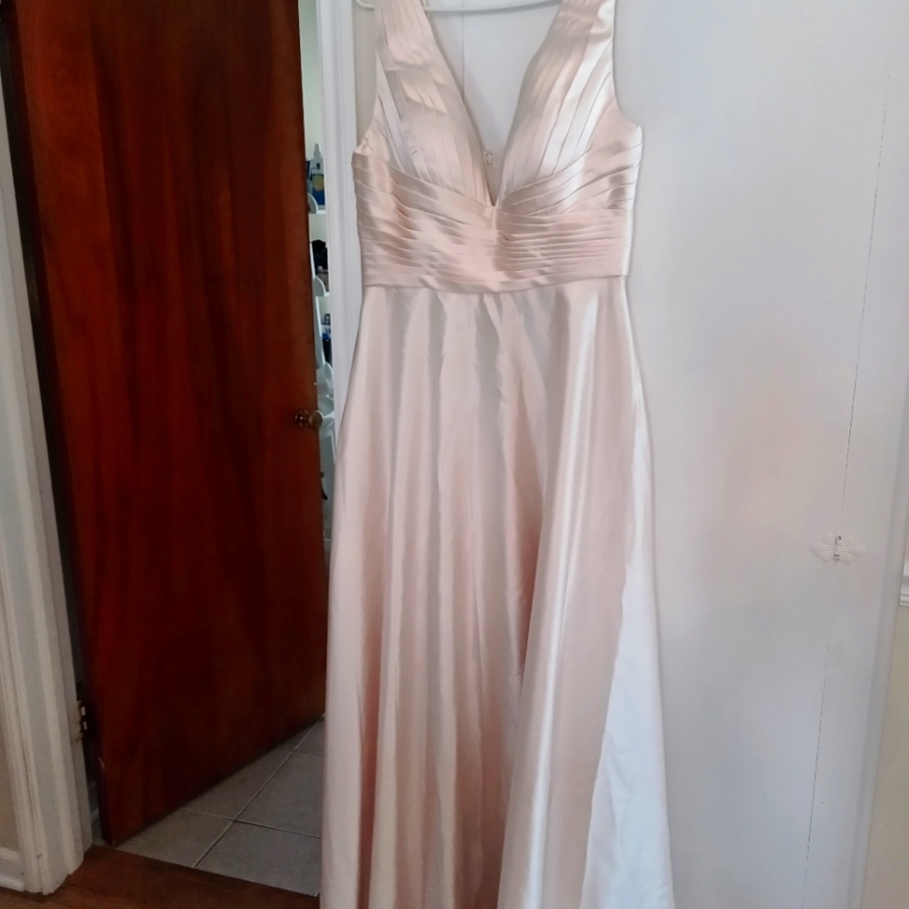 Women's champagne blush long dress
